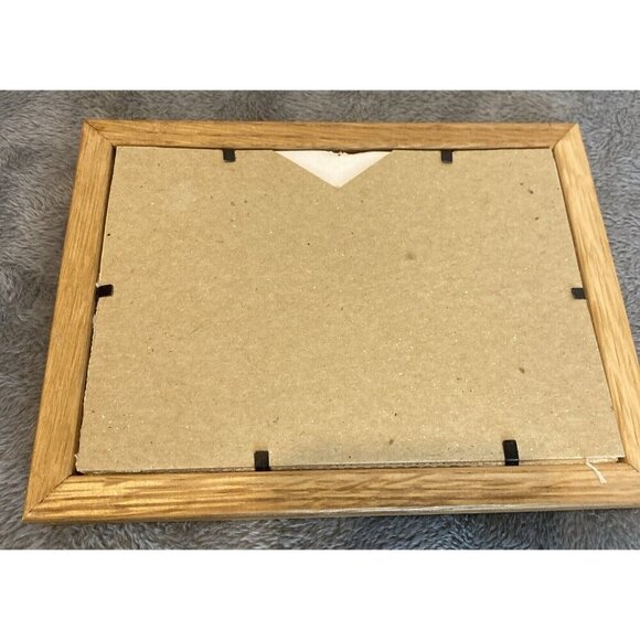 VTG Cross Stitch A Woman’s Work Is Never Done Cat Laundry Framed Picture 6 x 8” - Picture 6 of 8